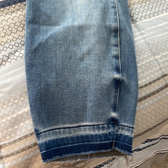 Judy Blue Thermadenim Undone Hem Boyfriend Jean Stretch Released Hem-5/27 - Picture 12 of 12